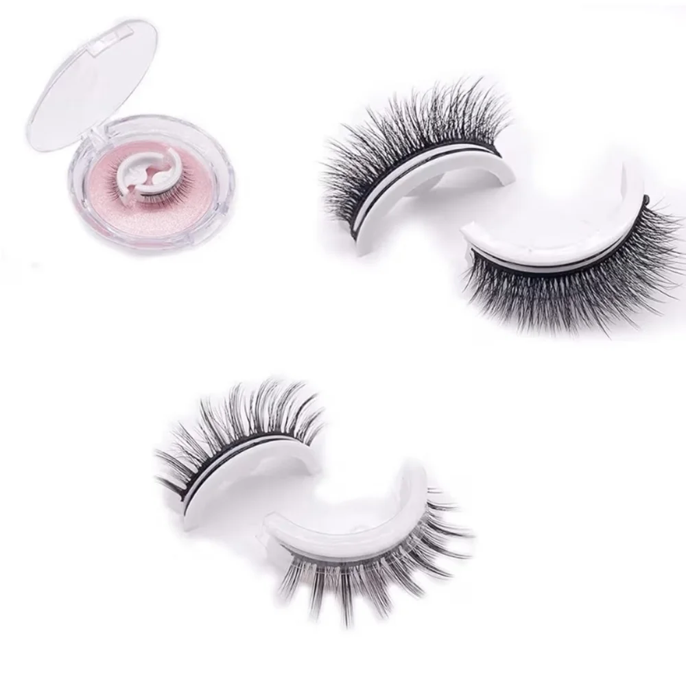 Reusable Adhesive Eyelashes, 2pair Kayla Beauty Self Adhesive Lashes-Thick